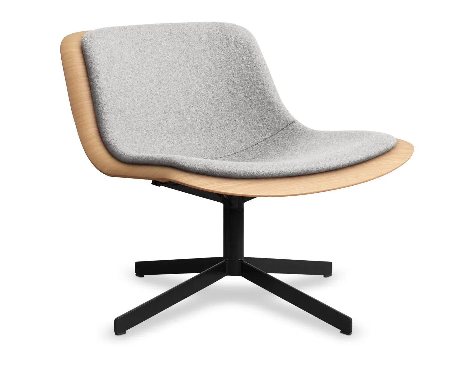 Nonesuch Swivel Upholstered Lounge Chair [Oak/Grey] Floor Model Only