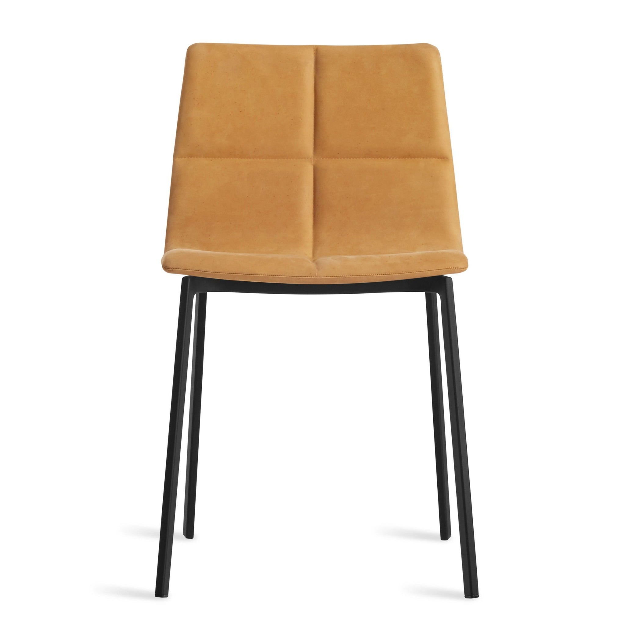 blu dot between us dining chair camel leather