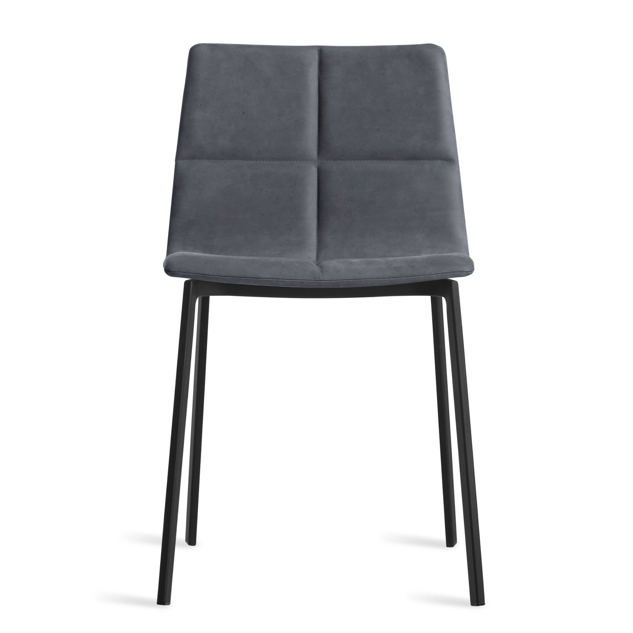 blu dot between us dining chair in leather