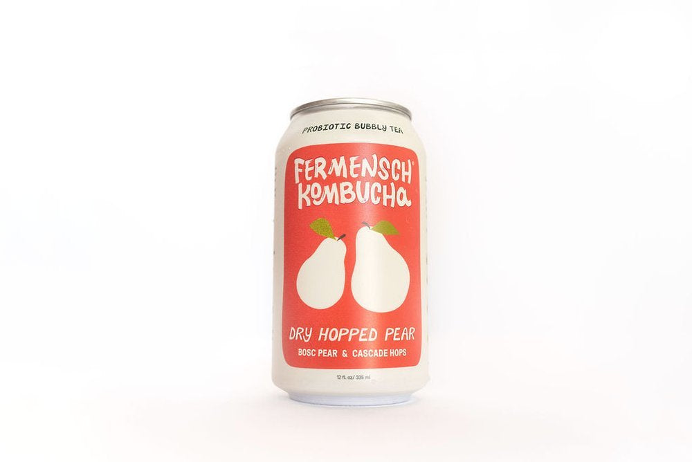 fermensch kombucha dry hopped pear