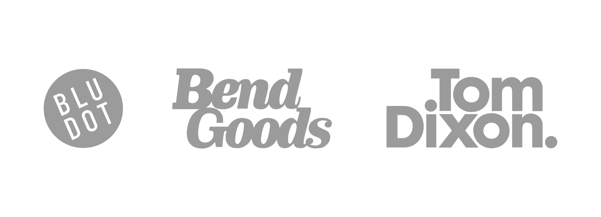 Blu Dot, Bend Goods and Tom Dixon Logos