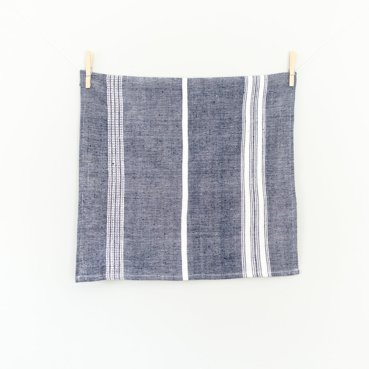 Aden Napkins, Navy / Natural - set of 4