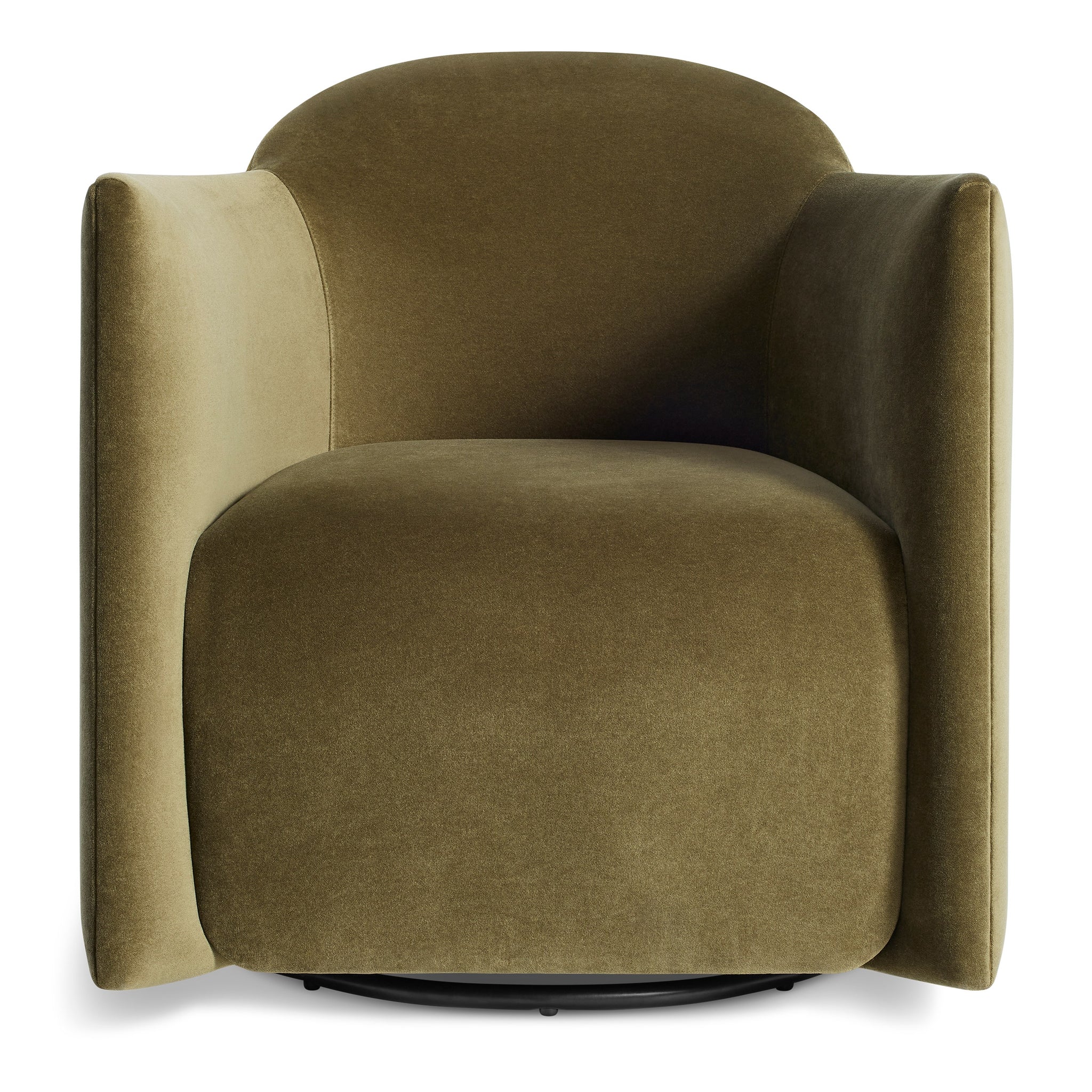 About Face Swivel Velvet Lounge Chair