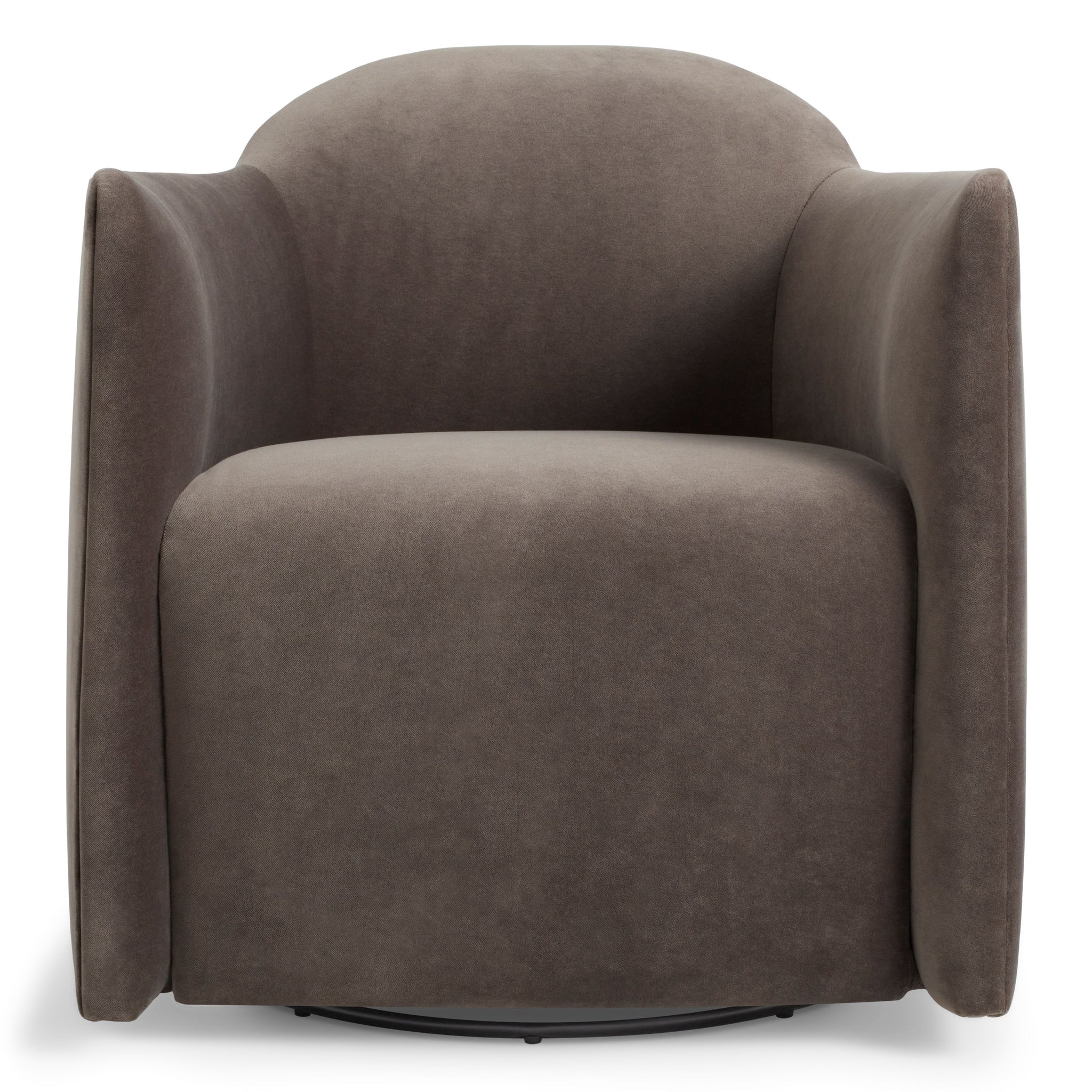 About Face Swivel Velvet Lounge Chair