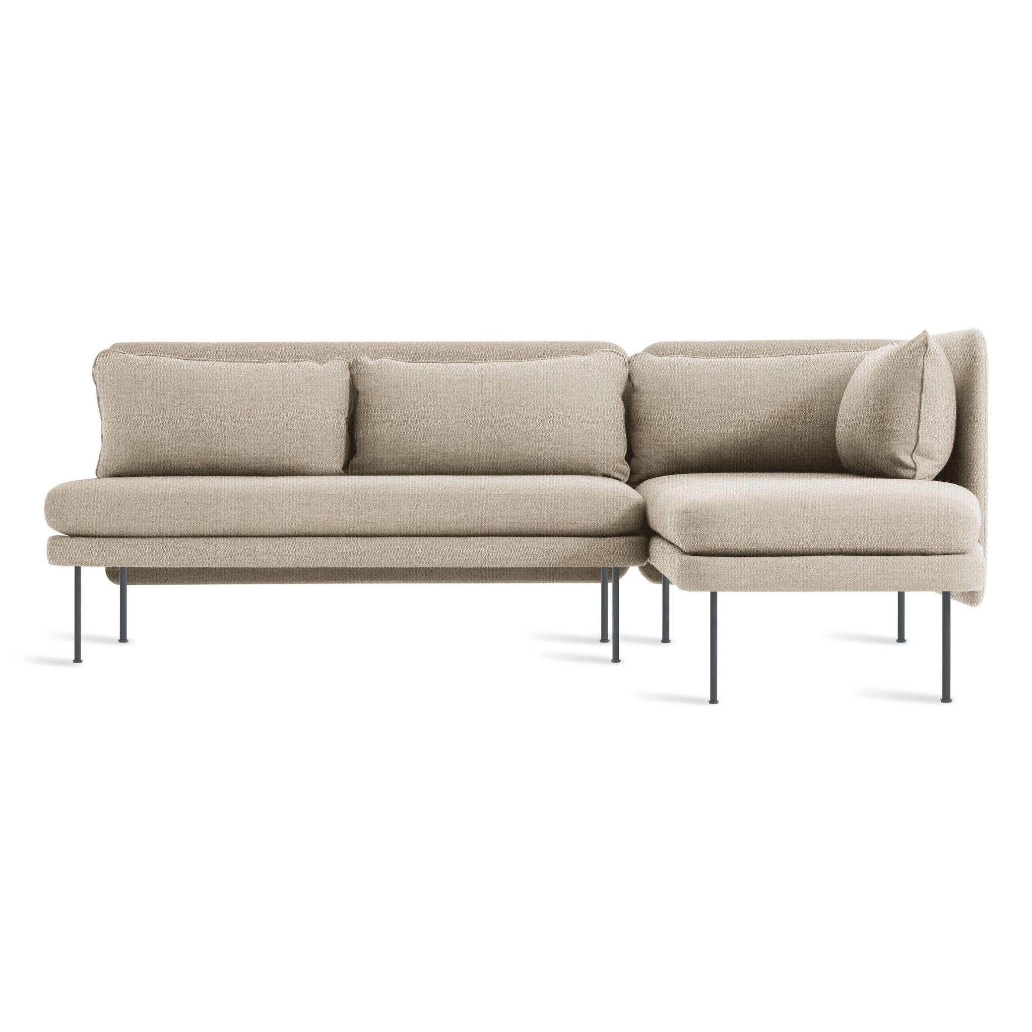 Bloke Armless Sofa with Right Arm Chaise