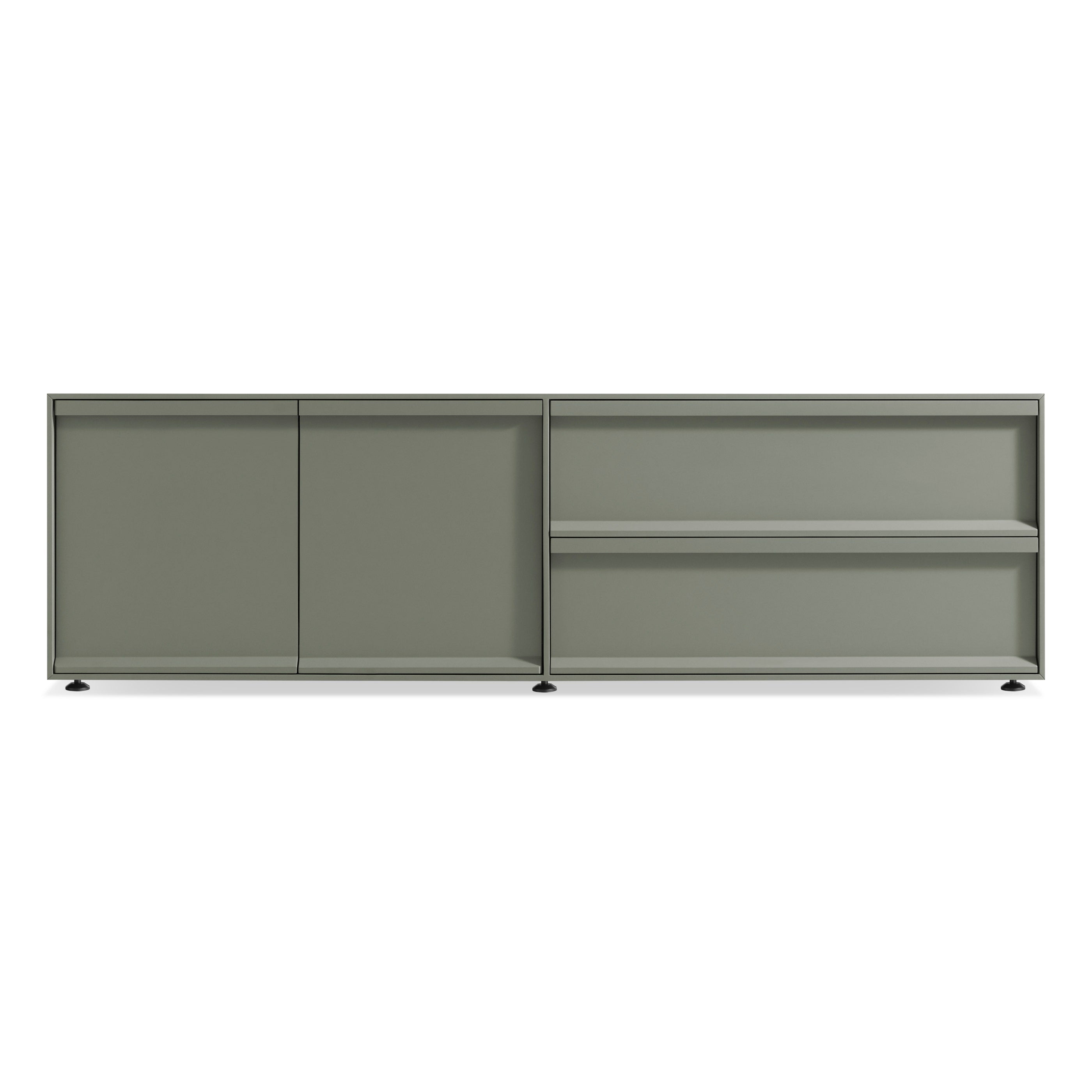 Blu Dot | Superchoice 2 Door / 2 Drawer Console | Grey Green