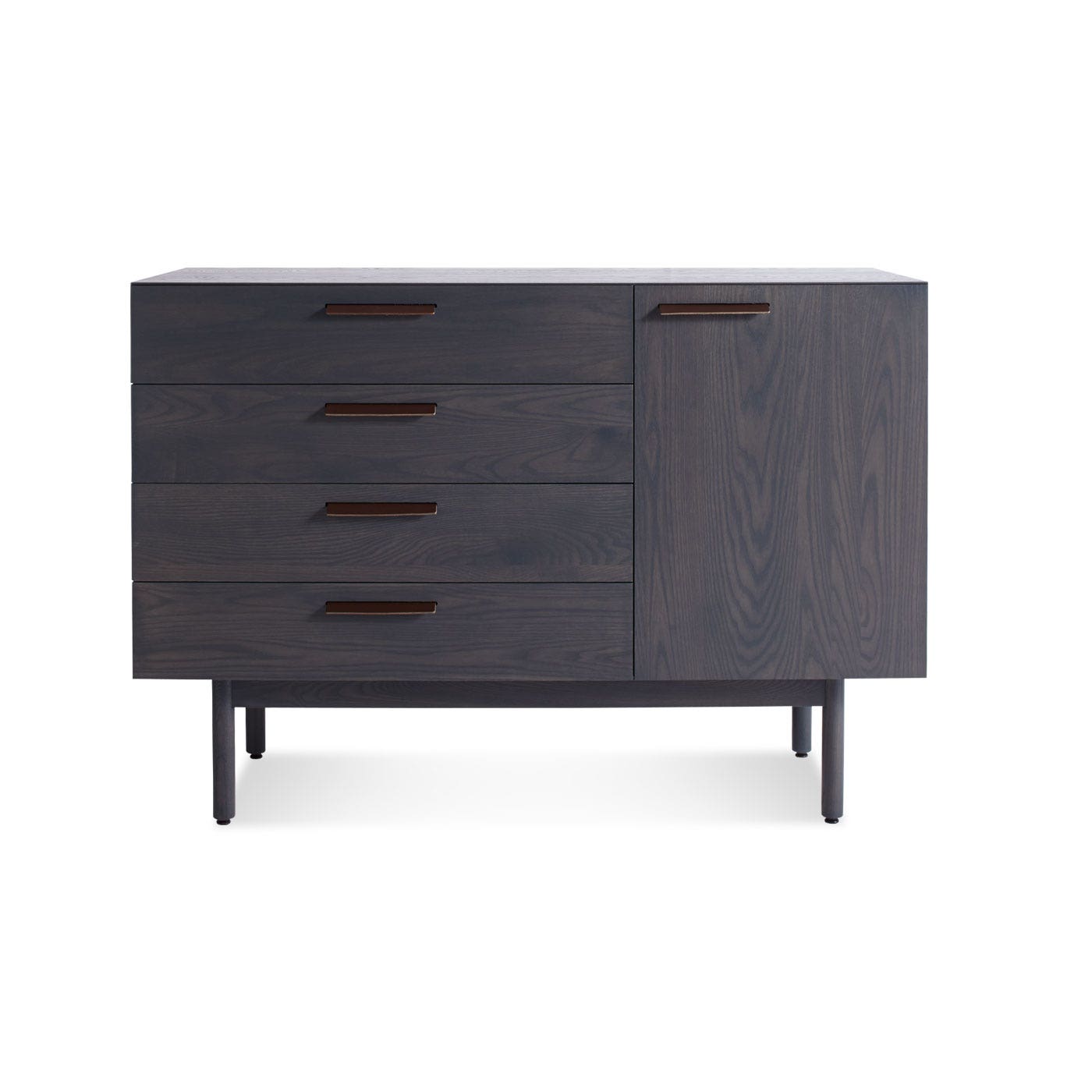 Shale 4 Drawer Credenza with Door Options - Blu Dot