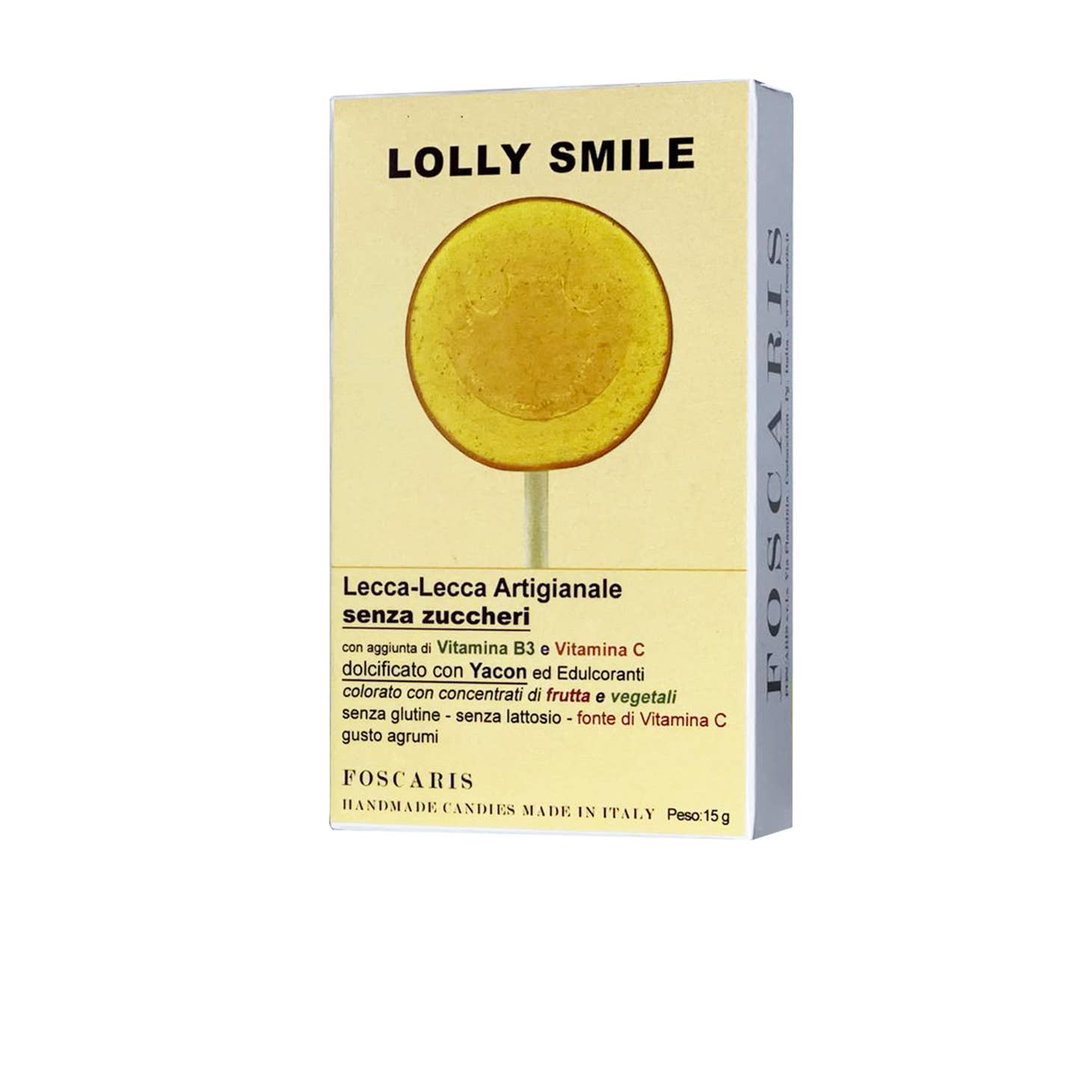 Lolly with citrus flavour