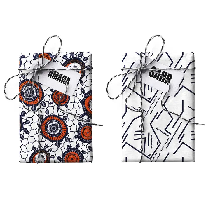 FOLKUS Amara + Sahr Double-Sided Stone Gift Wrapping Paper