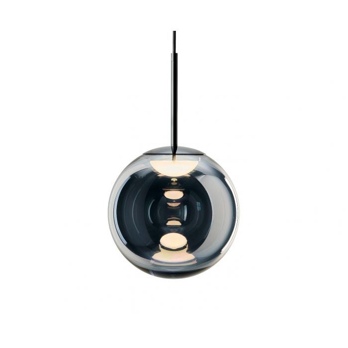 Globe Pendant Chrome 25cm UL