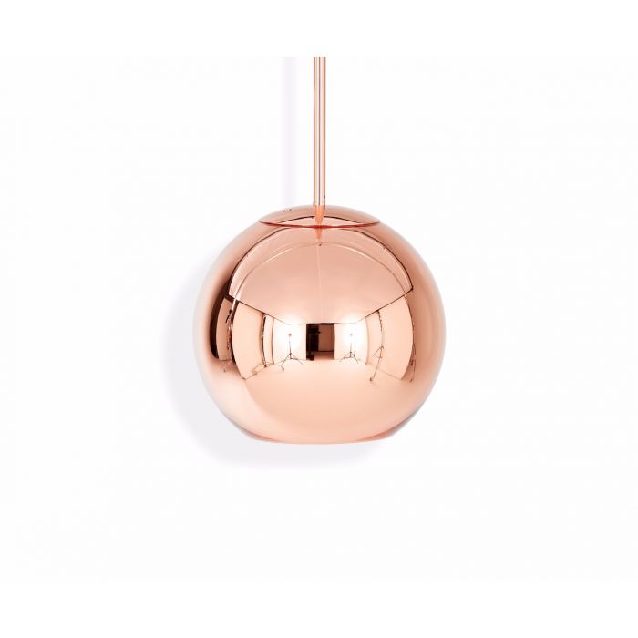 Copper 25cm Round LED Pendant UL - T24